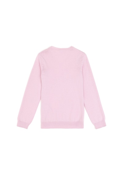 U.S. Polo Assn. Kız Çocuk Pembe V Yaka Basic Kazak 50294198-VR041