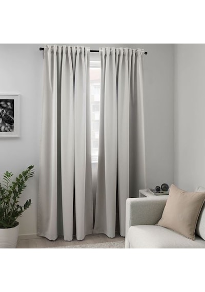Ikea Majgull Fon Perde 145x300 Cm Açık Gri