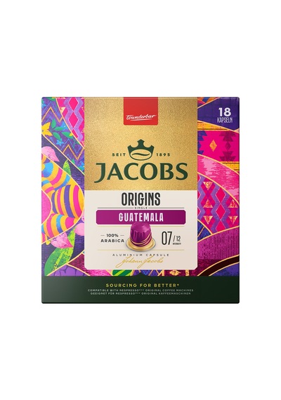 Jacobs Origins Single Guatemala Kapsül Kahve 18'li 93 G - 2 Adet Tarı