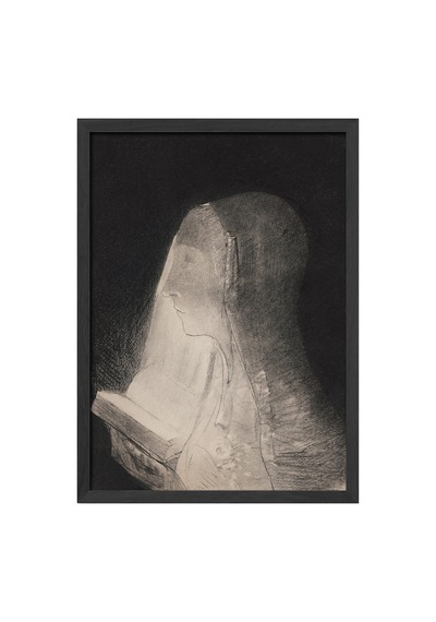 Veiled Truth Siyah Ahşap Çerçeveli Poster, Dekoratif Soyut Monokrom Duvar Tablosu