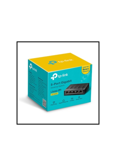 Tp-lınk Ls1005g, Green Tech, 5port, Gigabit, Yönetilemez, Masaüstü Switch