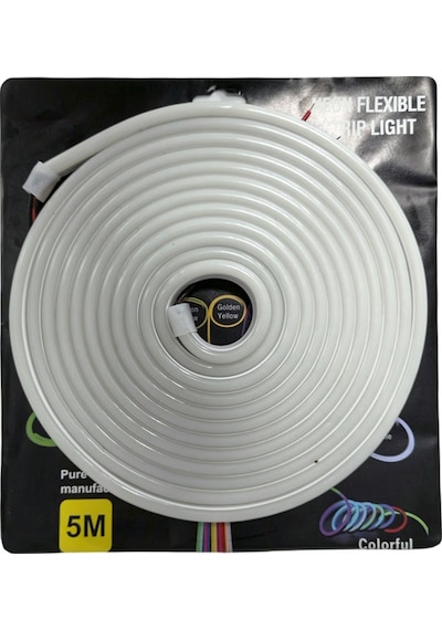 Neon Şerit Led 24v 8x16 Mm 5 Metre Kesilebilir Bağlantı Aparatlı Beyaz / Laam437