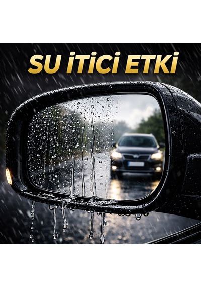 Araç Yan Ayna Yağmur Kaydırıcı Film 2 Adet Anti Fog & Su İtici Dikiz Aynası Koruyucu Net Görüş Güvenli Sürüş