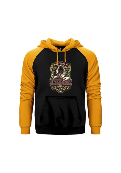 Scorpions Crossing Borders Gri Renk Reglan Kol Sweatshirt / Hoodie
