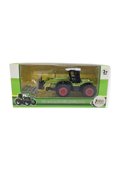 Farm Mini Oyuncak Traktör - 14 Cm Forklift Palet Yükleyici Çiftlik Aracı