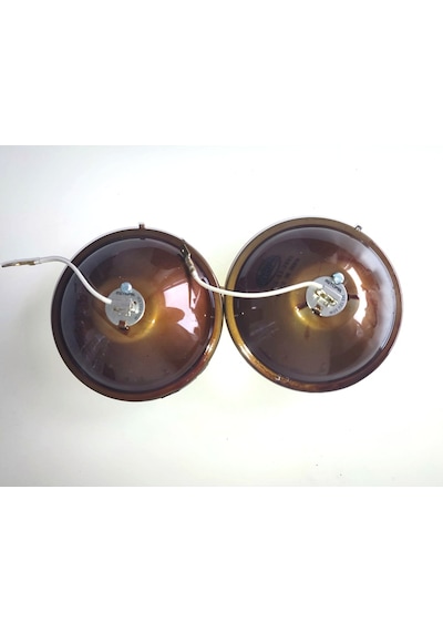 2 Adet Yuvarlak Sis Farı 10 Cm H3 Ampullü Sarı Cam 12v 55w