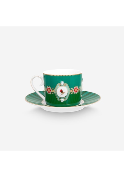 Yeşil Porselen Çay Fincanı 200 Ml