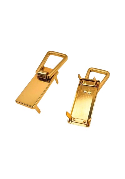 Angel Çanta Aksesuar Light Gold Renk Dikdörtgen Model Kulpluk 2 Adet