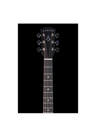 Arrow Raw Series Black Acoustic Guitar