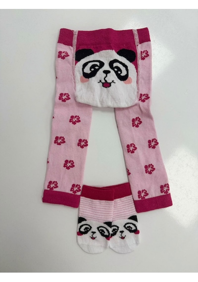 Bebek Pijama Tayt Çorap Açık Pembe