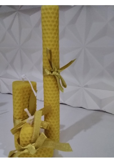 Doğal Balmumu 3 Lü Set Sarı