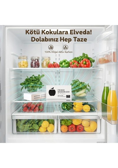 Buzdolabı, Gardirop, Araba Ve Spor Çantası İçin Doğal Koku Giderici. Kokuları Ve Nemi Emen Aktiv Karbon Kutu. 6 Ay