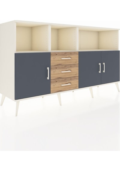 Hyperion Konsol 5 Raflı 3 Çekmeceli 3 Kapaklı 176x44x99 Aytaşı-antrasit/çam Aytası/antrasıt - Aytası Hyperion Konsol 5 Raflı 3 Çekmeceli 3 Kapaklı 176x44x99 Aytaşı-antrasit/çam Aytası/antrasıt - Aytası