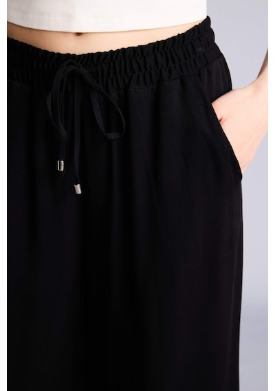 Defacto Yüksek Bel Crop Fit Belmando Kapri I6798az26smbk81 Siyah-bk81