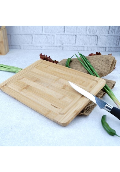 Molise Orta Kesme Tahtası B5944 Bambu