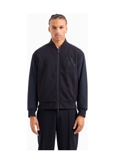 Armani Exchange Lacivert Erkek Fermuarlı Düz Ceket 6dzb32 Zn5pz 1510