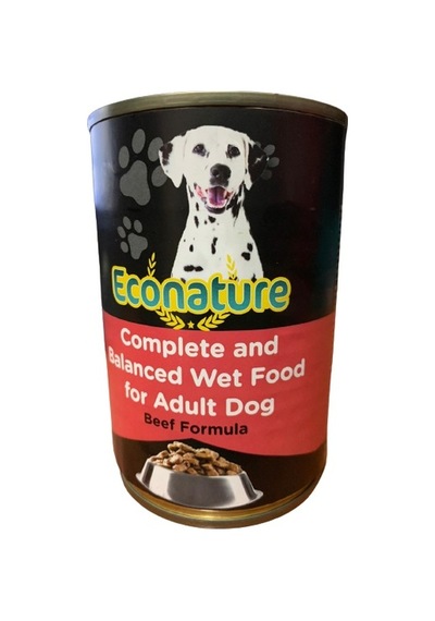Econature Sığır Etli Konserve Yetişkin Köpek Maması 400 G