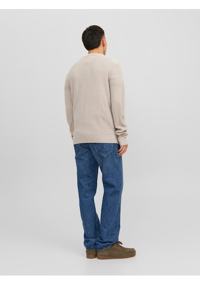 Jack & Jones Jack Jones Erkek Örme Kazak 12243116 Krem