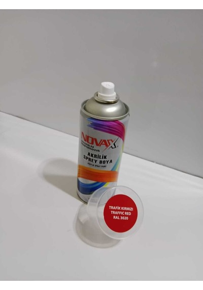 Novax Akrilik Sprey Boya 400ml Trafik Kırmızı Ral 3020