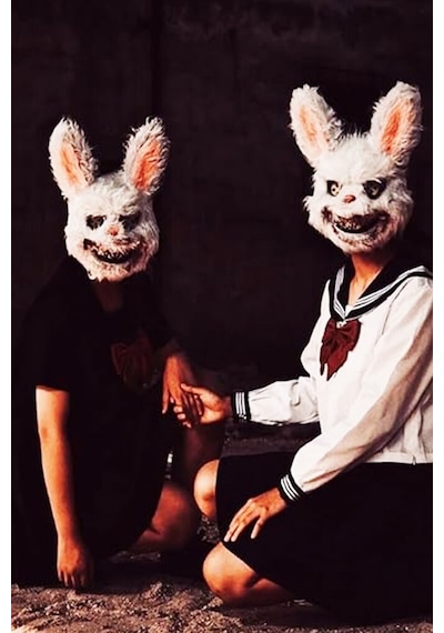 Halloween Maske Tüylü Tavşan Tüm Yaşlar