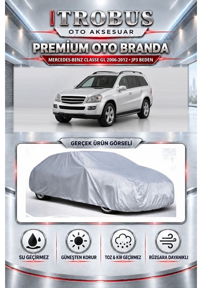 Mercedes Classe Gl 4wd 2006-2012 Uyumlu Premium Araba Brandası Oto Branda Jp3 Beden