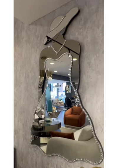 Dekorasyon Salon Aynası Gümüş - Bronz