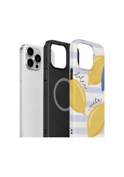 iPhone Uyumlu15 Pro Max Valestra Çift Katmanlı Magsafe Kılıf Lavluna