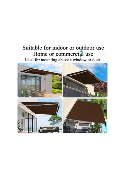 Bu Tente Güneşlik, Geri Çekilebilir Dış Mekan Çardağı, Veranda, Bahçe Ve Balkon İçin Güneş Siperliği, Ticari Ve Konut Kullanımı İçin 4,5 X 1,5 M 14,8 X 4,9 Ayak Diğer
