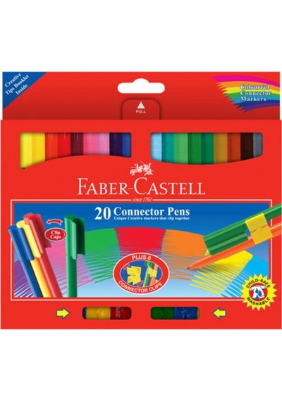 Faber-Castell Yıkanabilir Keçeli Kalem 20 Renk