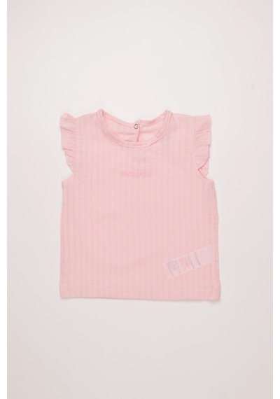 Pierre Cardin Pamuk Kız Çocuk Yazlık Dokuma Şortlu Takım 303789 Pembe