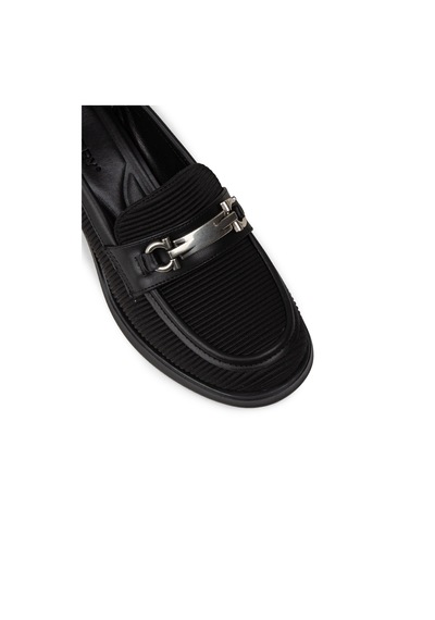 Deery Kadın Siyah Topuklu Loafer Ayakkabı - K1463zsyhc01 Siyah