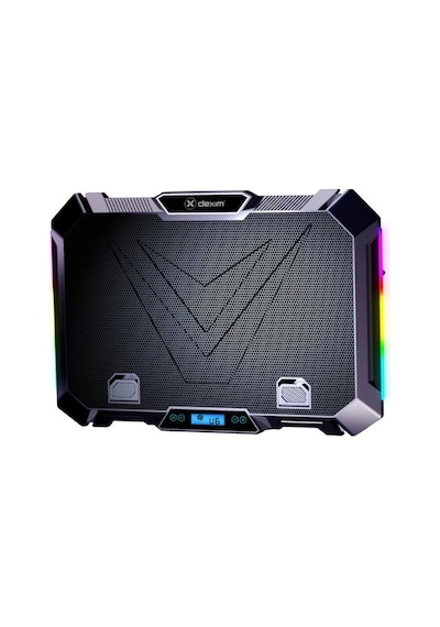 K28 Premium 8 Fanlı Rgb Yükseklik Ayarlı Stand 17" Gaming Notebook Soğutucu Telefon Tutuculu
