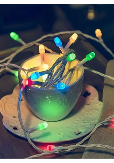100m Rgb Led Işıklandırma Noel Işıkları-ağaç Süsleme Yılbaşı Süs Çok Renkli