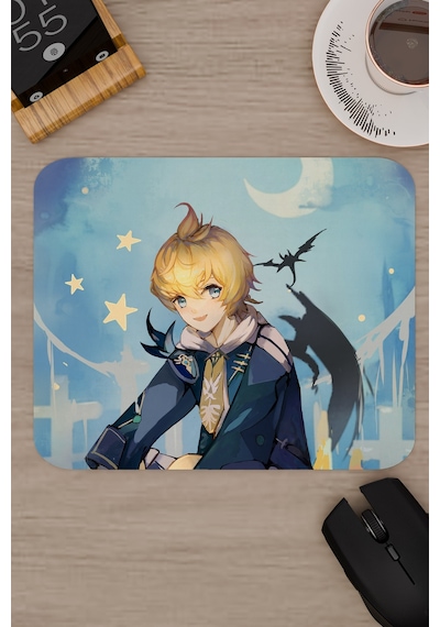 Mika Genshin Impact Anime Oyuncu V5 - 22x18 Gaming Mouse Pad Fare Altlığı