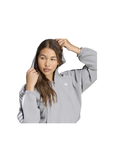 Grethr Adidas Kadın Günlük Kapşonlu Eşofman Üstü Og Sp Cover Up Kw9625 Gri