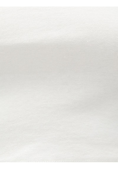Koton Crop Atlet Halter Yaka File Detaylı Pamuklu Ekru 3sal30192ık Ekru
