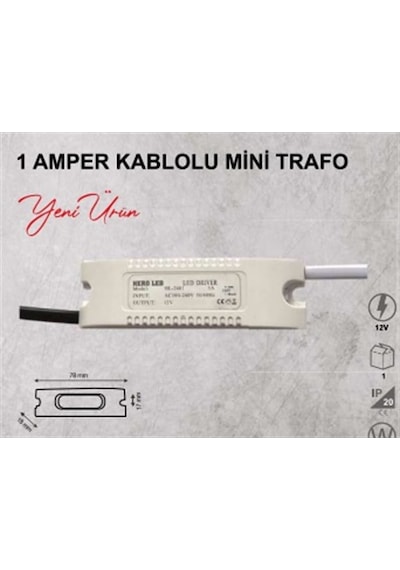 Hero 1 Amper 12v Mini Trafo