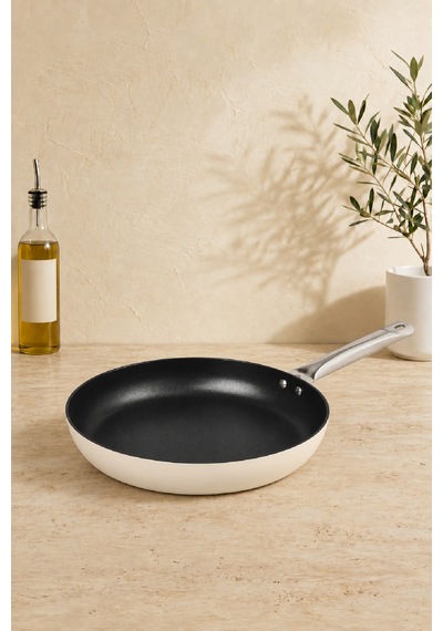 Esperanza Titanyum Tava 28 Cm Krem