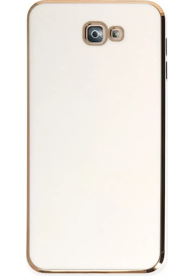 Newface Samsung Galaxy J7 Prime Kılıf Volet Silikon - Beyaz