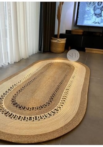 Ayrex Home Turko Jüt, Hasır, Kilim, Paspas, Yolluk, Jüt Halı, Jüt Paspas, Dekoratif Kilim, Bohem Tarzı Kilim, Kili Diğer