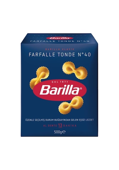 Barilla Fiyonk / Farfalle Tonde Makarna 5 x 500 G