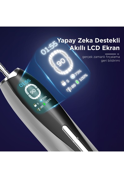 Fabcio Mysmile Sonic Pro Aı Şarjlı Diş Fırçası + Diş Beyazlatma Serumu Hediye