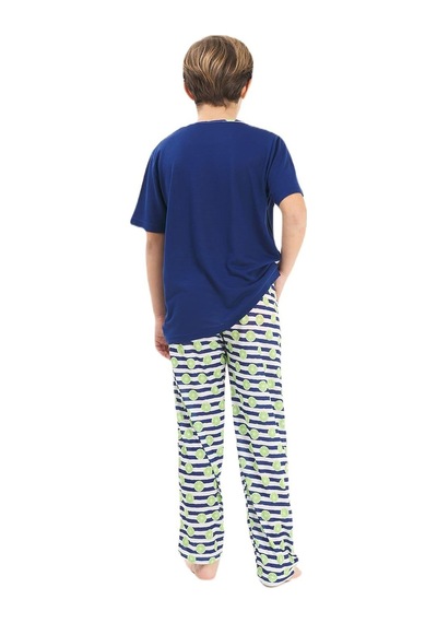 Yeni İnci Kısa Kollu Erkek Çocuk Pijama Takım Cep340 001