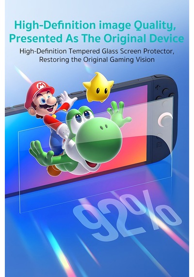 Nintendo Switch 2 Uyumlu 2'li Hd Temperli Cam Ekran Koruyucu Set 2 Adet