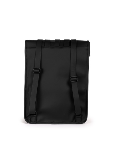 İcone Bag Icone Mat Suni Deri Kanca Kapamalı Sırt Çantası Siyah