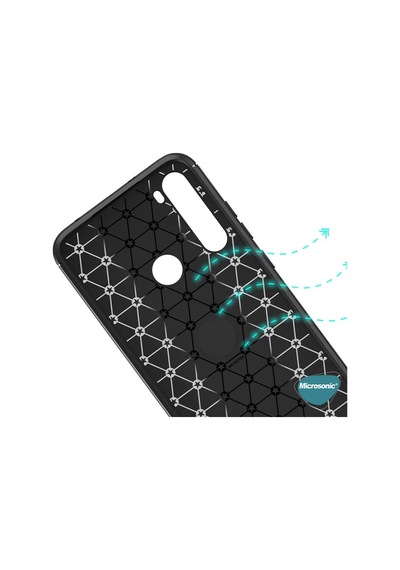 Microsonic Xiaomi Redmi Note 8T Kılıf Kickstand Ring Holder