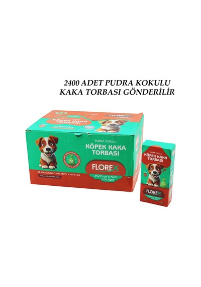 Lbk 2400 Adet 1 Koli Köpek - Evcil Hayvan Kaka Torbası Pudra Kokulu - 25x35cm