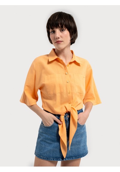 Regular Fit Kadın Gömlek K.kol Mango