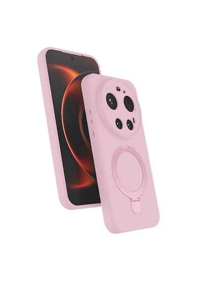Xiaomi 17 Ultra Kılıf 360 Derece Döner Standlı Magsafe Kamera Lens Korumalı Silikon Pazarplus Siyah