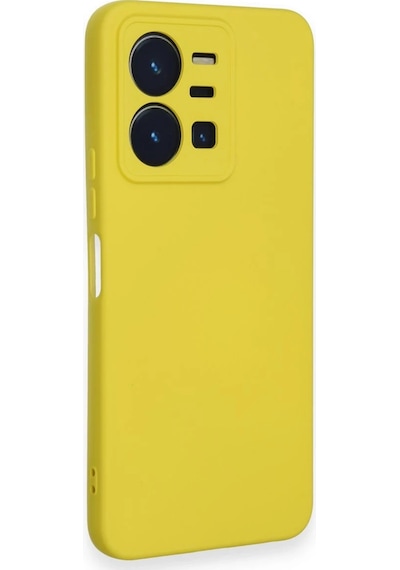 Newface - 91 - Vivo Y35 Kılıf Nano İçi Kadife Silikon - Aconcept - - Sarı
